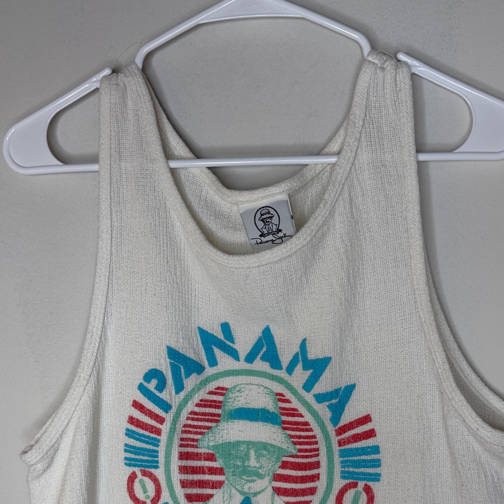 Panama Jack Throwback 90’s Y2K Vintage Beach Tank Top 100% Cotton - Picture 3 of 10